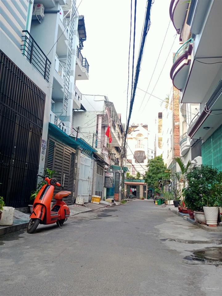 Lô góc 2 mặt hẻm ô tô thông, nguyễn văn khối, 4.5m x 16m, xây hết đất.