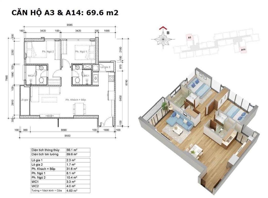Bán căn góc 2pn 70m2 view hồ bơi eco green quận 7  nhà ntcb sẵn sổ hồng đang có hđ thuê