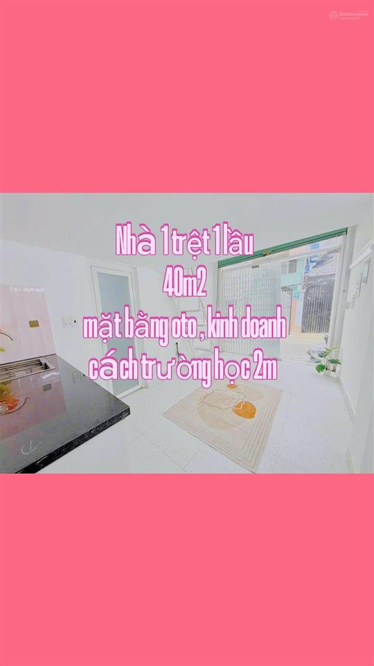 Nhà nguyên căn 40m2 mặt tiền kinh doanh hẻm xe tải