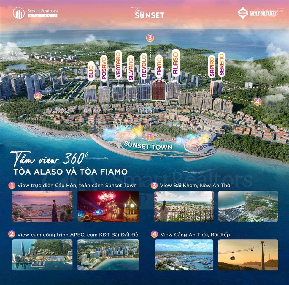 Ưu tiên suất chọn căn hộ alaso view biển & hoàng hôn đẹp the sunset,  0936 616 ***
