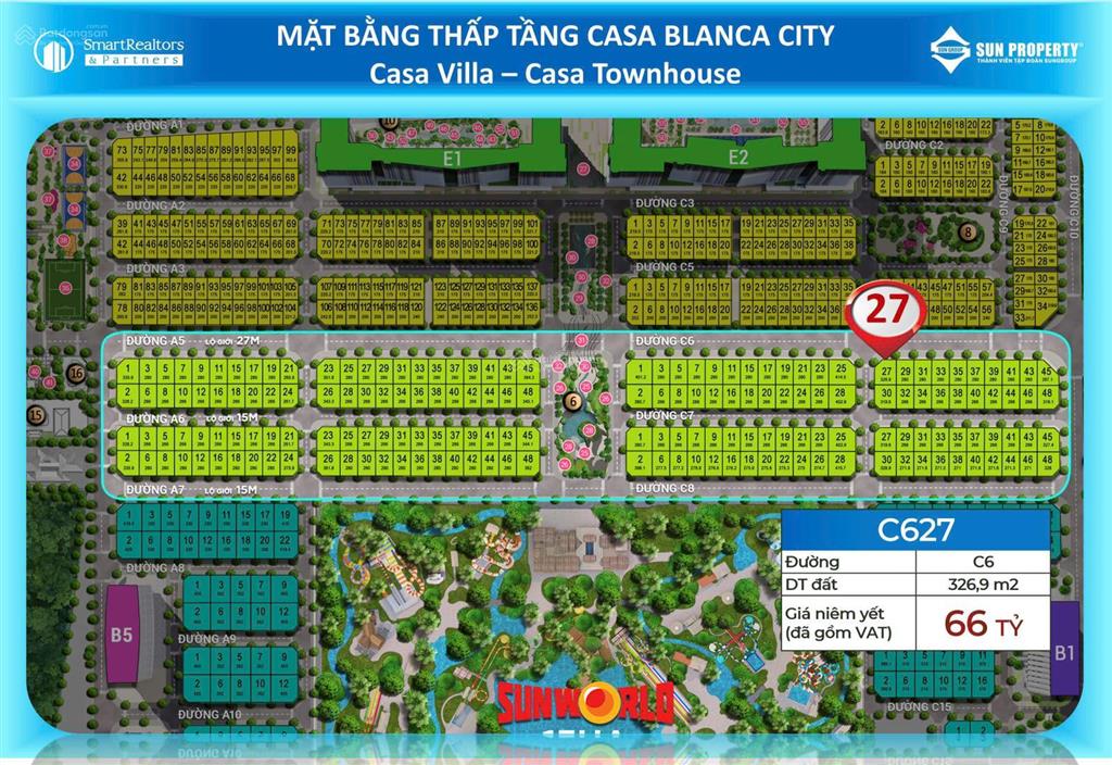 Cần bán villa đơn lập góc đặc biệt 2 mặt tiền đường 27m blanca city, 0936 616 ***