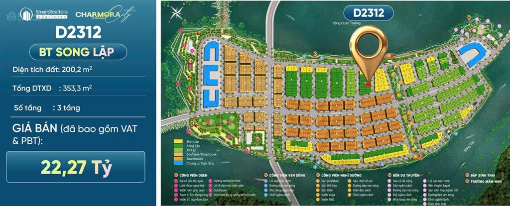 Cần bán biệt thự song lập charmora city sungroup nha trang, giá tốt đợt đầu, 0936 616 ***