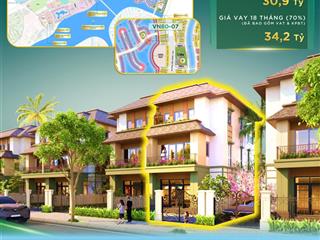 Bán villa song lập trực diện công viên tại khu vịnh ngọc vinhomes green paradise cần giờ, 093661666
