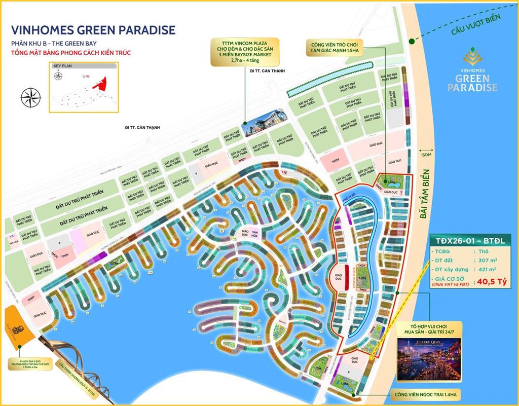 Cần bán villa đơn lập góc đầu hồi cạnh biển tự nhiên vinhomes green paradise cần giờ, 0936 616 ***