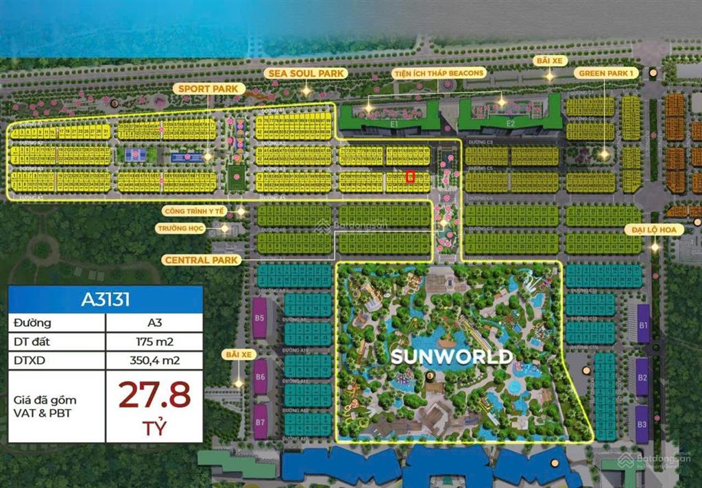 Bán biệt thự song lập blanca city sun group vũng tàu giá rất tốt cạnh công viên, 0936 616 ***