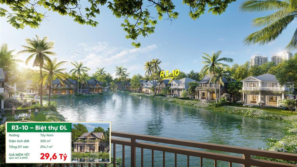 Bán biệt thự đơn lập đảo eco retreat siêu vip liền kề clubhouse trung tâm, 0936 616 ***