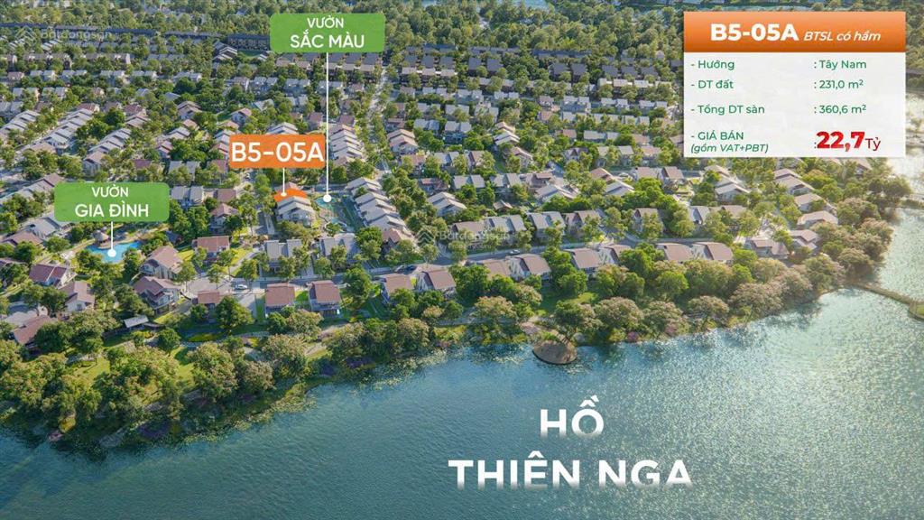 Cần bán biệt thự song lập cạnh hồ thiên nga khu compound 24/7 eco retreat siêu vip, 0936 616 ***