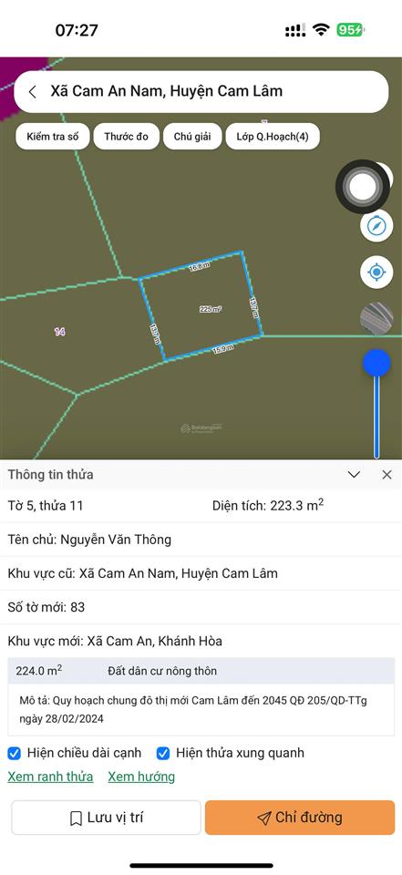 Đất ở quy hoạch 2045  giá nguyên lô chỉ 110 triệu