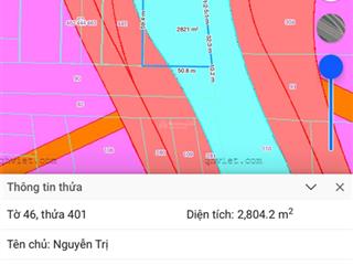 Đất lớn cam lâm | 2.804m² | mt bê tông | giá 650tr/sào