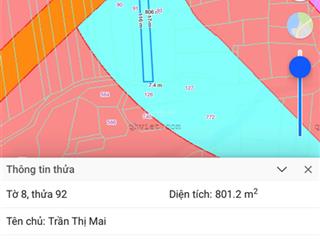 Vĩnh đông  cam an  801 m2  qui hoạch sông  giá chỉ 350 triệu