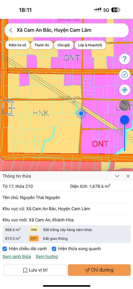 Thủy ba  cam an  1678  50 x 32  đất ở giữ lại  giá chỉ 755 triệu