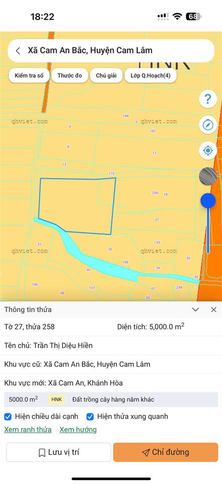 Hiền lương  cam an 5000 m2  46 x 40  qui hoạch đất ở  giá chỉ 850 triệu.sào