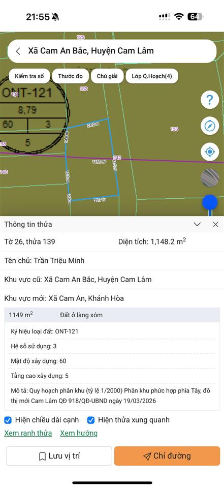Hiền lương  cam an  1.148 m2  44 x 28  qui hoạch 2045 đất ở  giá 900 triệu