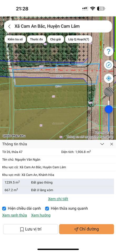 Hiền lương cam an 1.906 m2, giá chỉ 1 tỷ 100