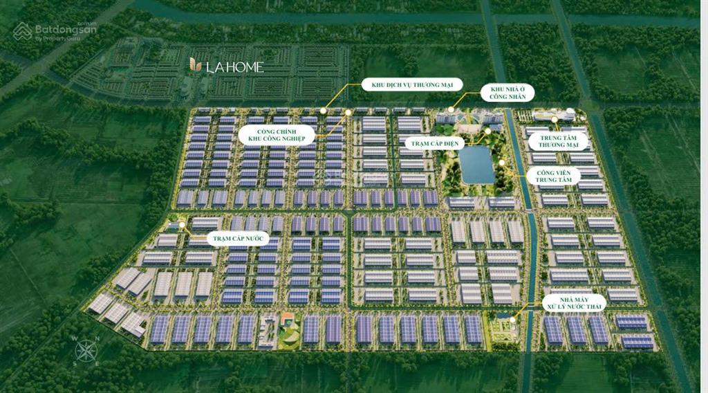 Cho thuê đất khu công nghiệp 10ha tại lương hòa, bến lức, long an