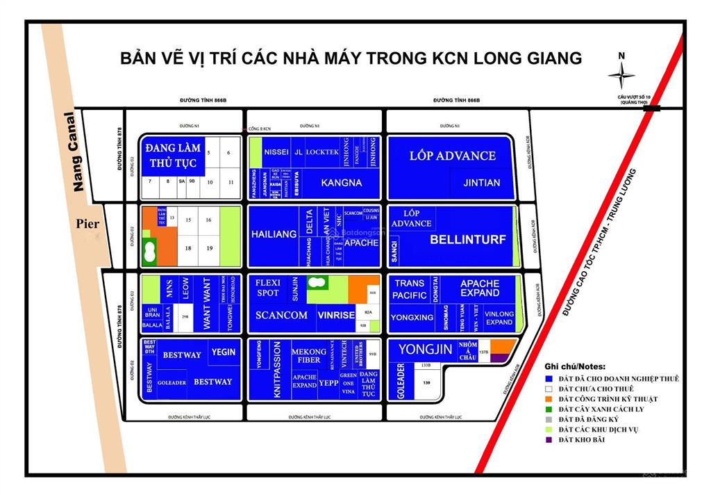 Bán đất kcn long giang 30.000m2 thời hạn đến 2057