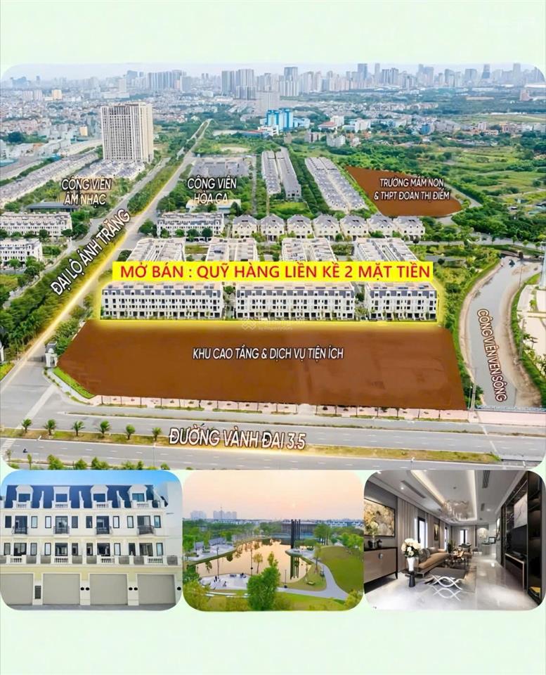 Shophouse 3 mặt tiền vừa ở vừa kinh doanh nằm trong khu đô thị ''xanh'' an lạc green symphony!