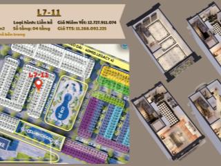 Liên kề giá ck khủng 10%, htls 0% trong 24 tháng, căn 50m² mặt tiền 5m ô tô đỗ cửa tại tân lập cũ