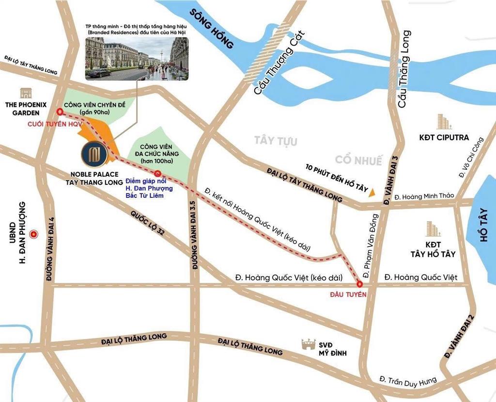 Nhà liền kề mặt phố mt 5m đường nối hoàng quốc việt kéo dài tp.hà nội  nhận nhà từ cuối năm nay