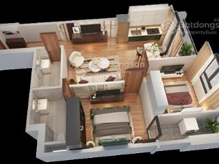 Căn 2pn cửa ngõ tt thái nguyên dttt 71,95m2