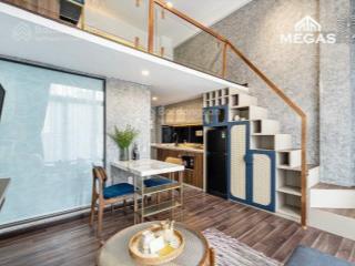 Căn hộ gác ban công giá rẻ  mới xây 100% + full nội thất  ngay công viên phần mềm quang trung