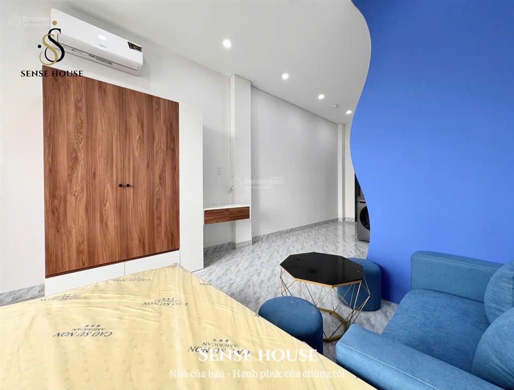 Căn hộ 1 phòng ngủ + ban công + full nội thất  ngay sân bay tân sơn nhất  công viên hoàng văn thụ