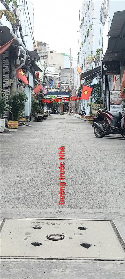 Bán căn nhà shr lửng 4 lầu mái btct đường nguyễn tư giản p. 12 q. gò vấp gần sân bay tsn  8,39 tỷ