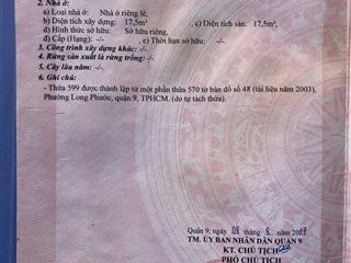 Bán nhà đất thổ cư hẻm rộng đường long phước, q9, tp. thủ đức 52m2 giá 3,3 tỷ shr