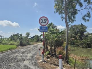 Bán đất hai mặt tiền đường ô tô, có kênh trước và sau tại xã long bình, tiền giang (đồng tháp mới)