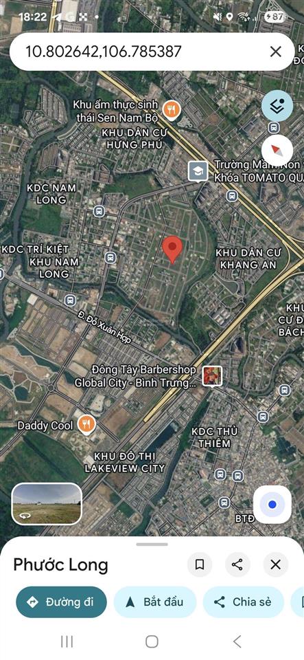 Bán gấp đất phú nhuận phước long b, quận 9 gần ngay dự án global city, giá 62tr/m2