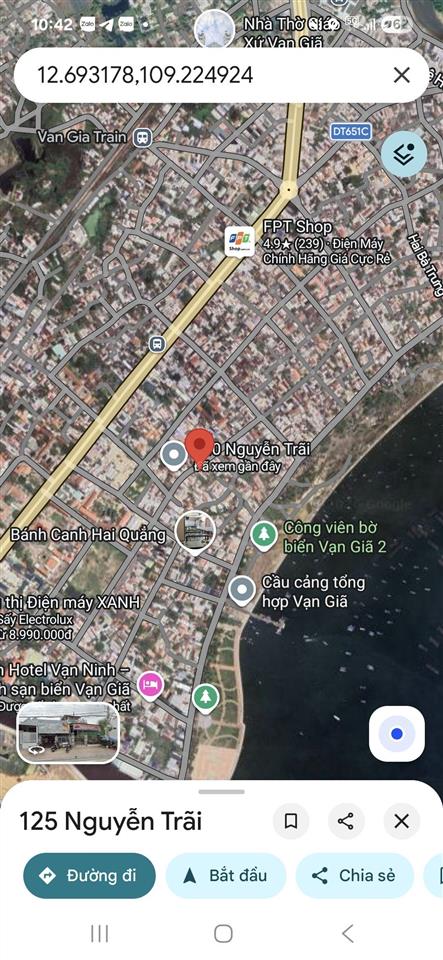 Bán nhà mặt tiền nguyễn trãi, vạn giã, vạn ninh, khánh hòa giá ngộp