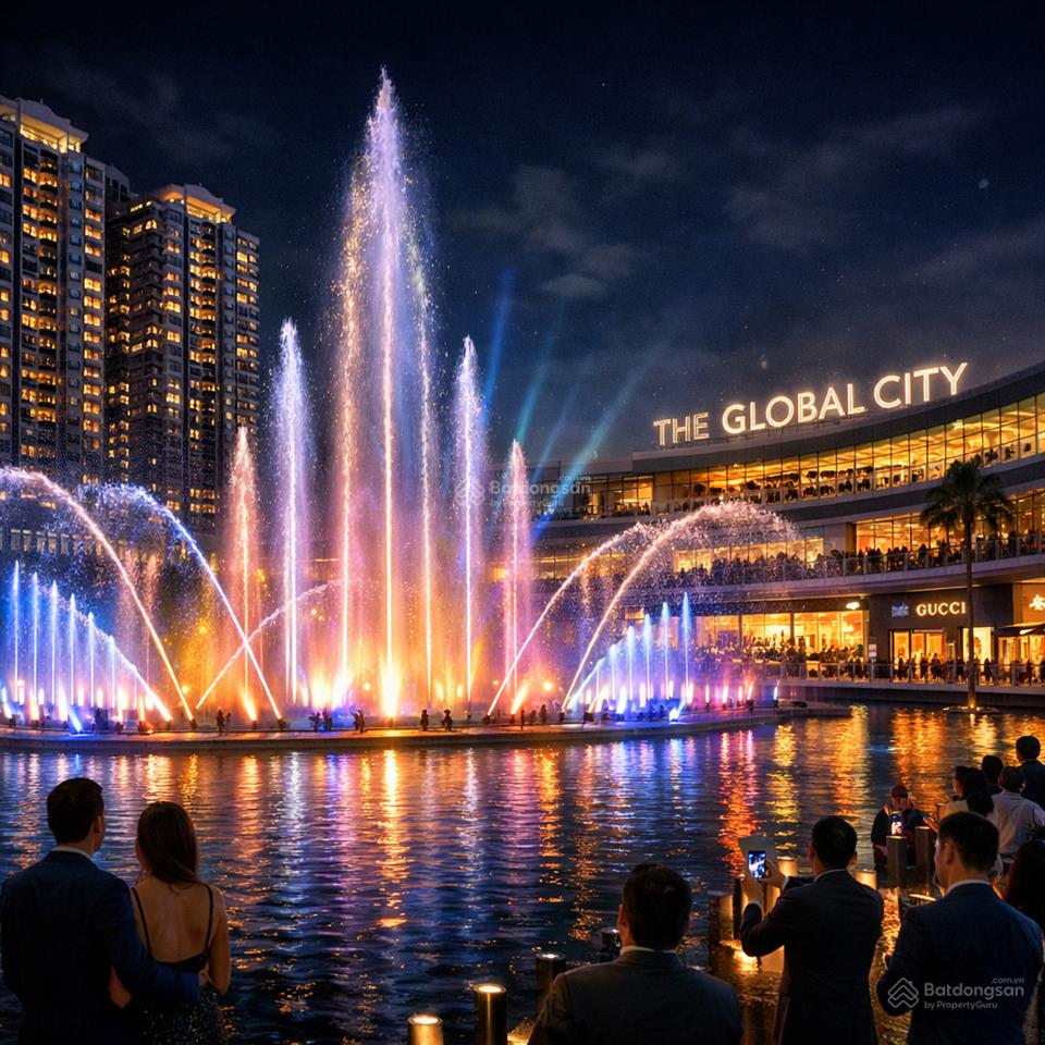 Giá cực sốc chỉ 8 tỷ 270 sở hữu căn 2pn view trực diện kênh đào nhạc nước tại the global city