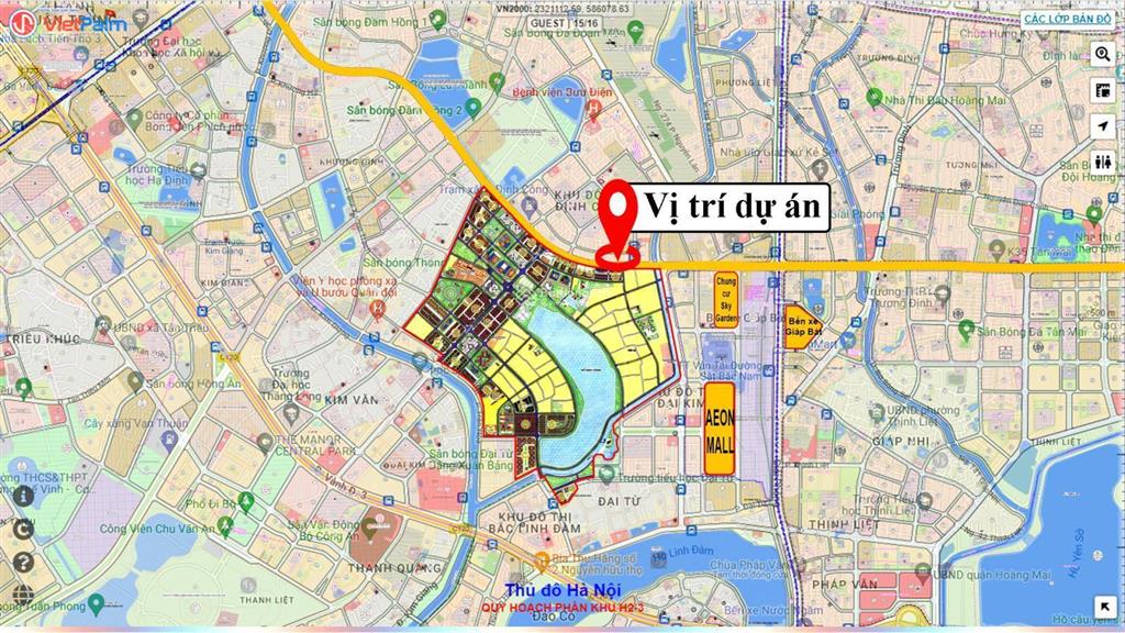 Nhượng suất đầu tư đất mặt phố kim đồng  vành đai 2.5, đại kim định công, 127m2, giá gốc
