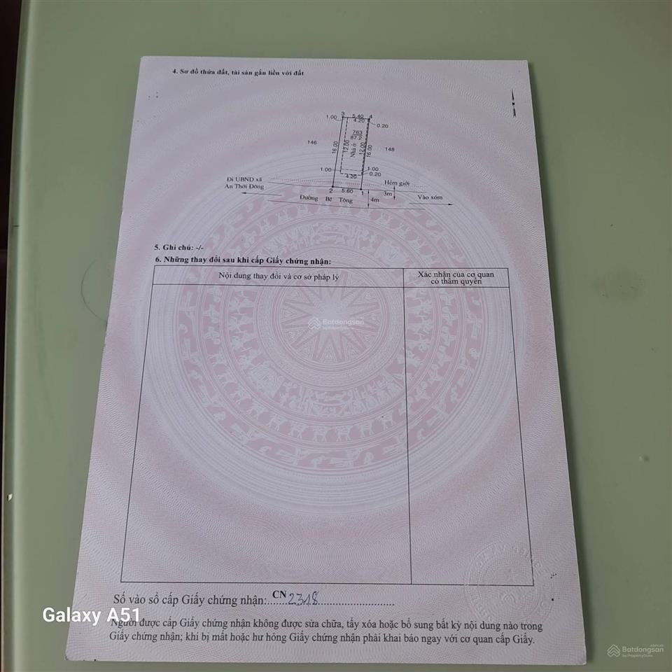 Bán căn nhà cách mặt tiền đường ô tô trung tâm xã an thới đông, cách chợ 60m, 2,9 tỷ