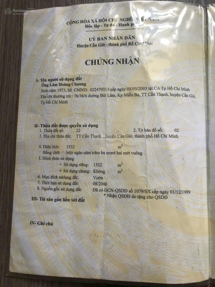 Bán đất xã cần giờ tphcm giáp vingroup