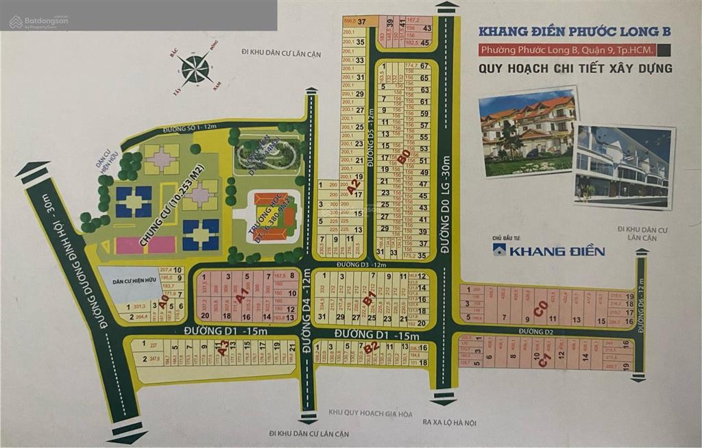 Bán đất khang điền phước long, 156m2 giá 85 tr/m2.  0919 009 *** bđs khoa quang