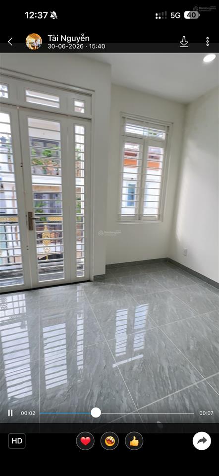 Hẻm xe hơi 5m tây thạnh 4 tầng btct đẹp lung linh ngay đh công thương chỉ 6 tỷ tl