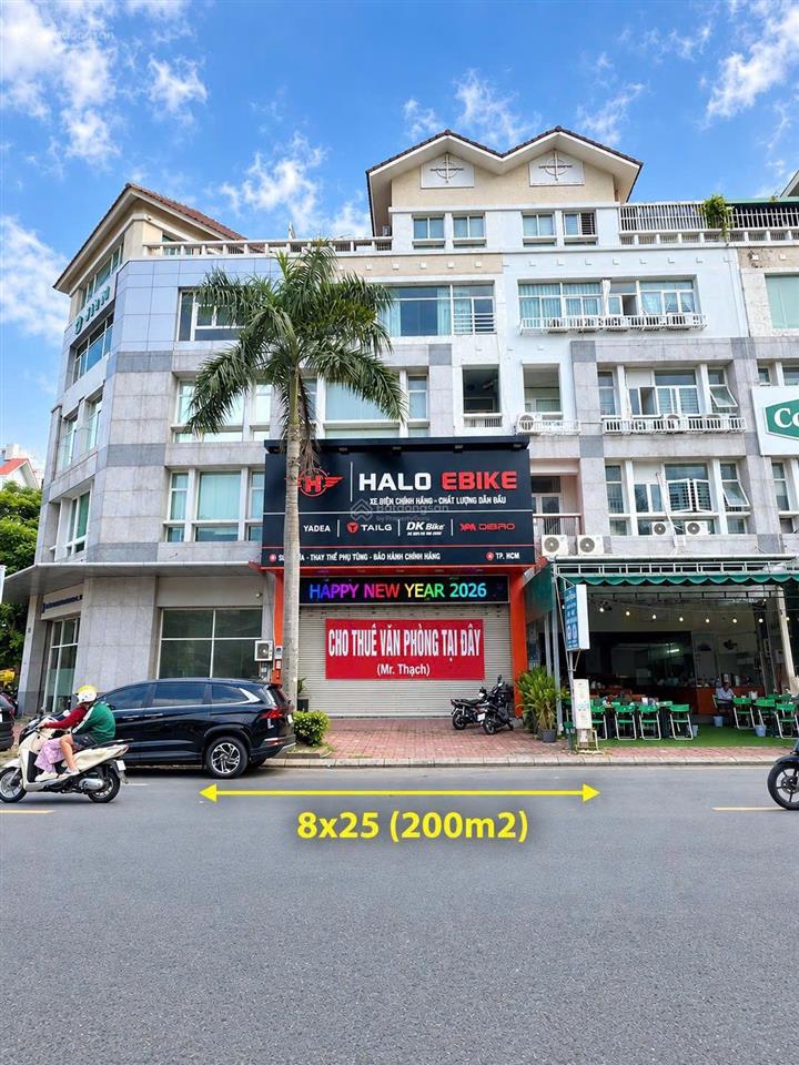 Cho thuê nhà mặt tiền trần trọng cung, kdc nam long, q. 7 8x25m, 5 tầng  showroom  vp  quán ăn