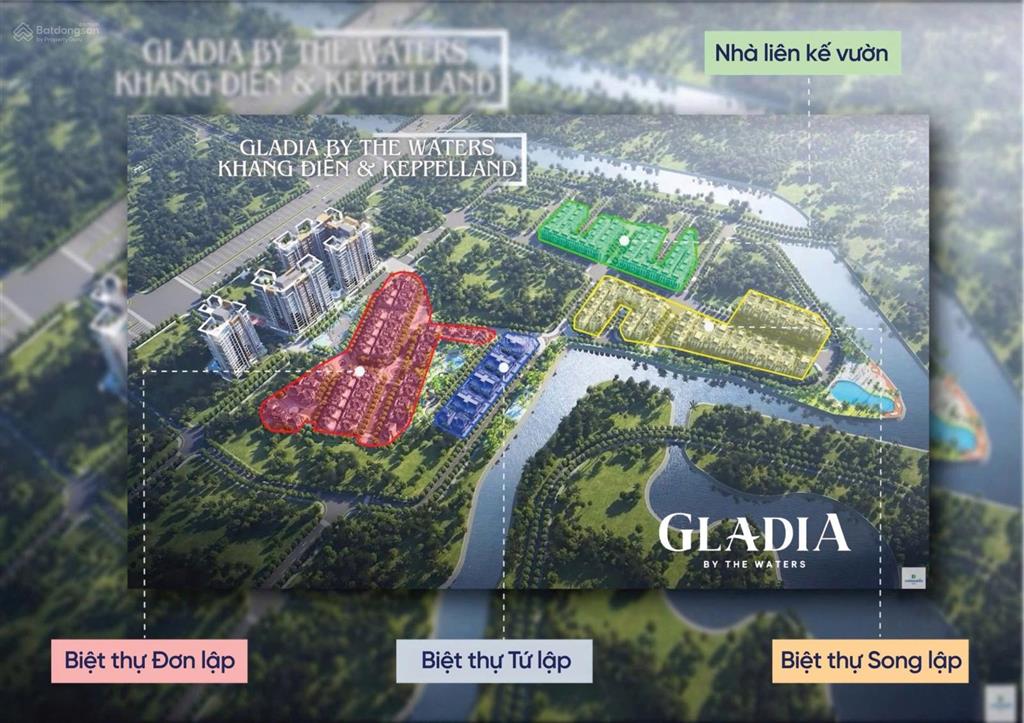 Mở bán đợt 1 nhà liên kế có sân vườn, biệt thự khu compound gladia quận 2.  0905 684 ***