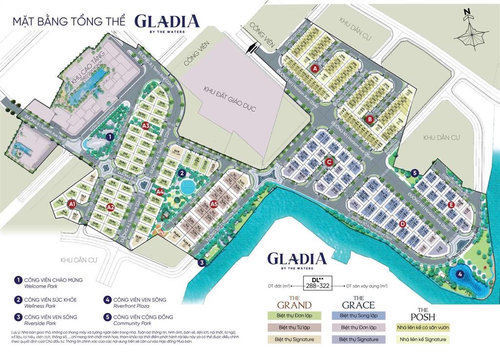 Mở bán đợt 1 nhà liên kế có sân vườn, biệt thự khu compound gladia quận 2.  0905 684 ***