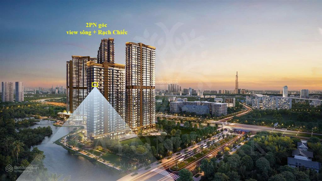 Bán căn 2pn góc eaton park tháp forest view sông và rạch chiếc trực diện