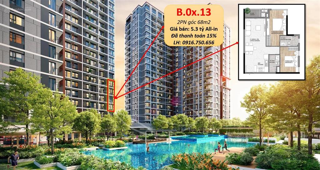 Bán 2pn elysian căn góc đẹp, đường lò lu, quận 9 của gamuda land, thanh toán giãn