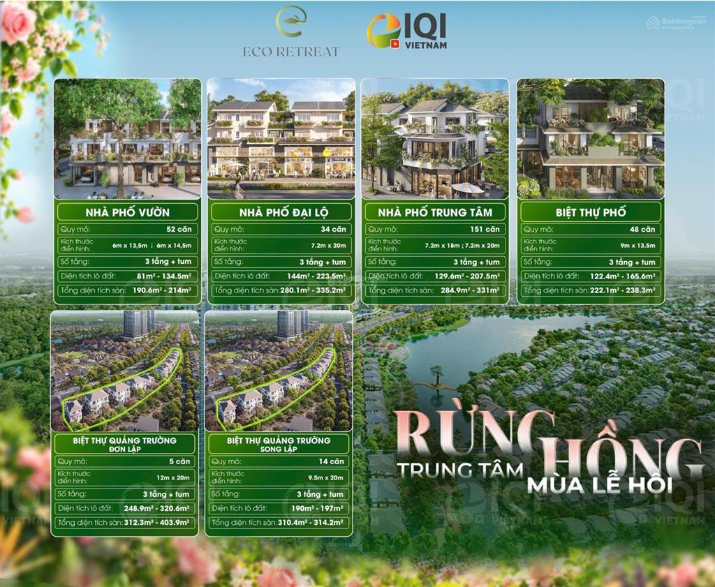 Chỉ từ 6,56 tỷ cho 1 căn nhà phố vườn rừng hồng  eco retreat long an