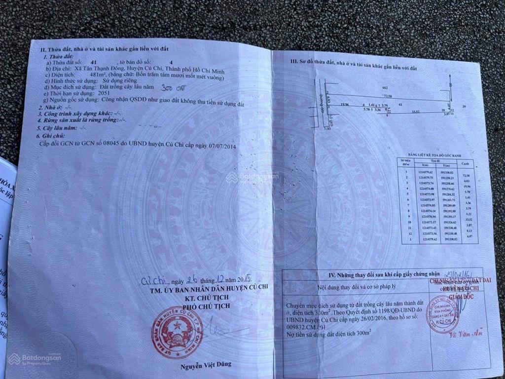 Bán nhanh tài sản dòng tiền  dãy trọ 21 phòng + 481m². đất thổ cư  tân thạnh đông, củ chi