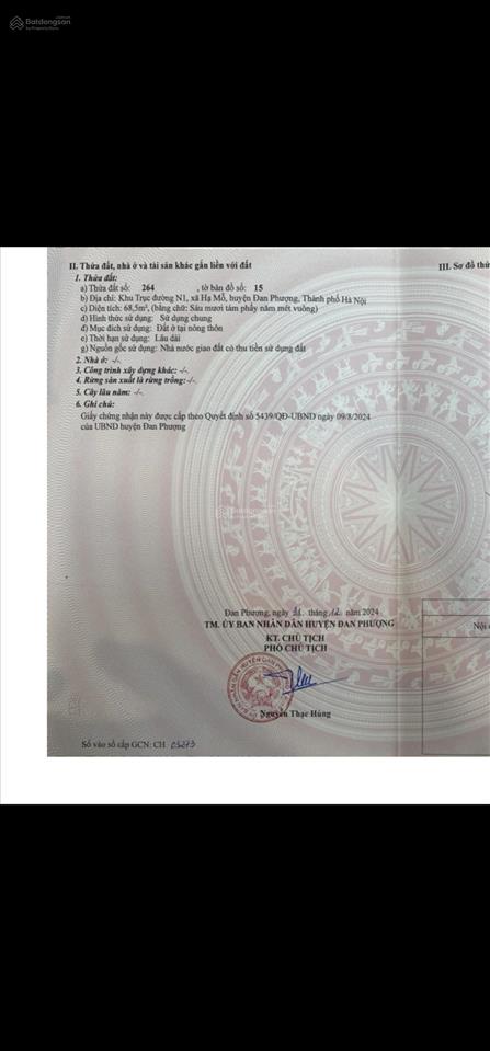 Bán đất đấu giá mặt đường n1 hạ mỗ