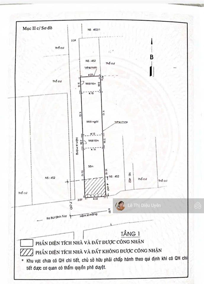Chính chủ bán nhà góc 2mt 194/6 bùi đình túy, bình thạnh. dt 4,3x25 cn 88m2 giá rẻ.  0901 686 ***.