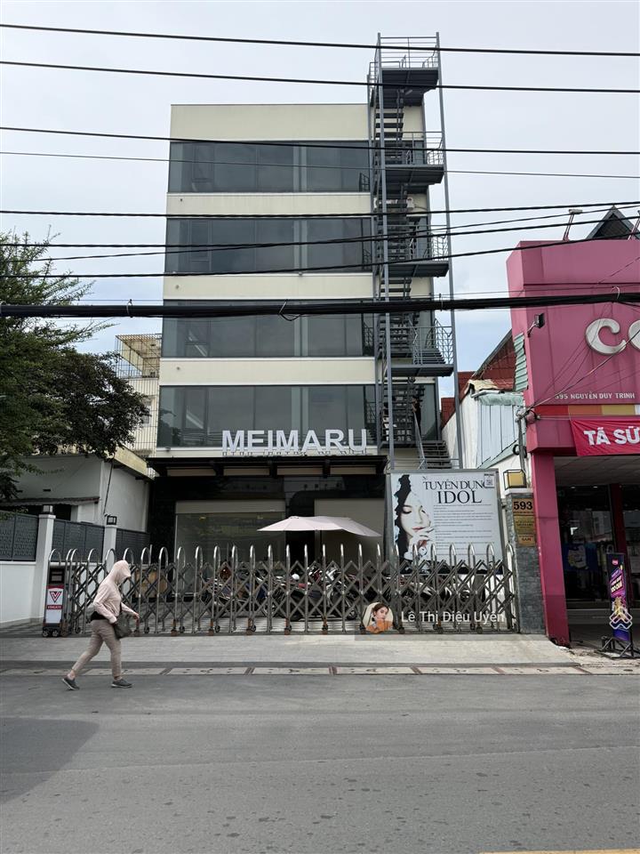 Cho thuê nhà mặt tiền nguyễn duy trinh p. bình trưng q2. diện tích 9x25 4 tầng.  0901 686 *** mr