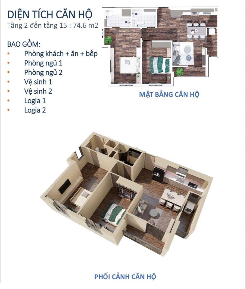 1,5tỷ sở hữu căn hộ 2 phòng ngủ 74,6m2 lô góc đẹp west sky ecogarden huế