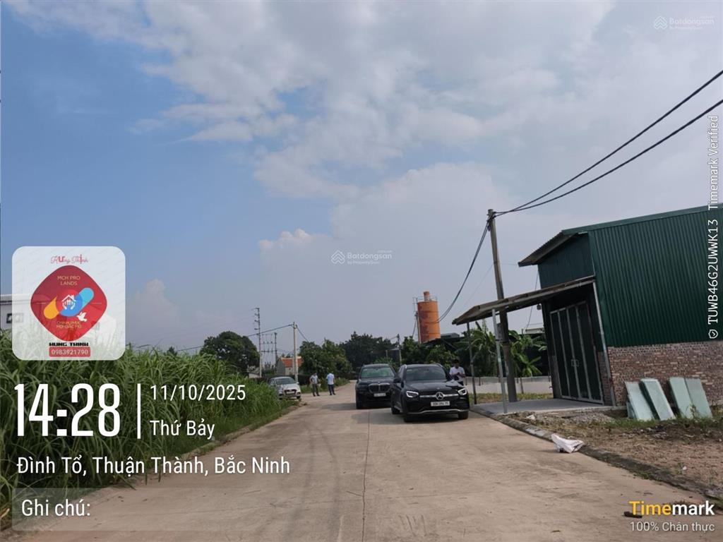 Bán đất tại đình tổ, thuận thành, bắc ninh, 46 triệu/m2, 85.6m2, giá siêu hời