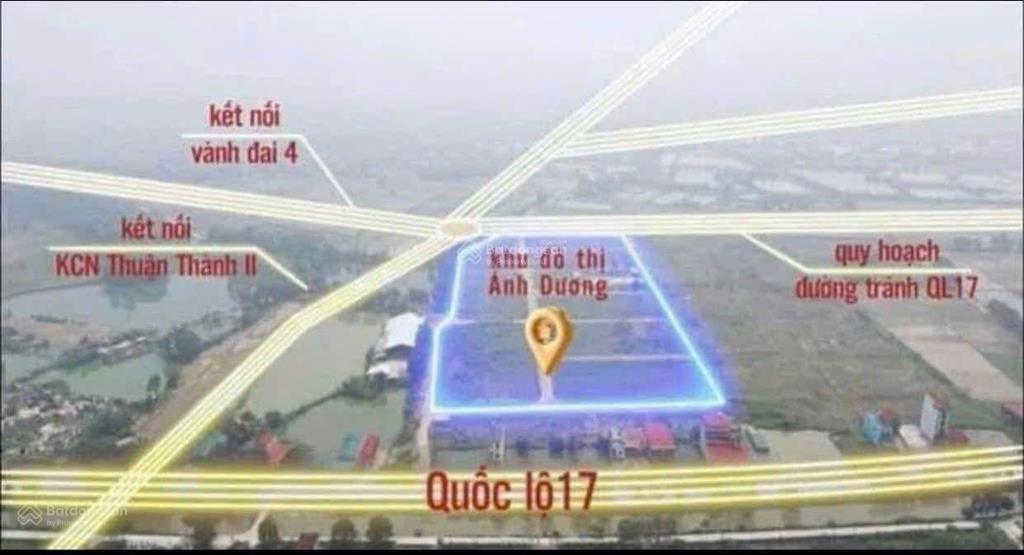 Chính chủ bán đất nền dự án tại xã an bình, huyện thuận thành, bắc ninh, 36 triệu / m2, 100 m2